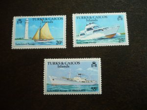 Stamps - Turks & Caicos - Scott# 339-341 -Mint Never Hinged Part Set of 3 Stamps