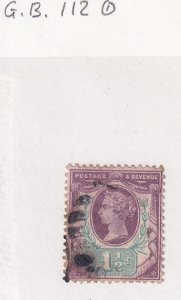 Great Britain  #112  used  1887  Victoria jubilee 1 1/2p