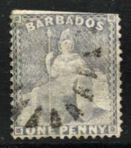 STAMP STATION PERTH -Barbados #51 Britannia Used - Perf.14 - Wmk.1 CV$2.50