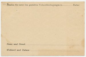 Postal stationery Bayern - Privately printed Order card - Cigar - Tobacco