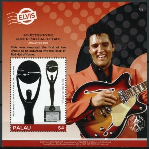Palau 2017 MNH Elvis Presley His Life in Stamps Rock 'N Roll Hall Fame 1v S/S II