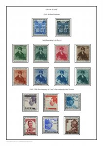 Romania 1858-2020  PDF(DIGITAL) STAMP ALBUM PAGES