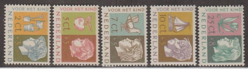 Netherlands Scott #B259-B263 Stamps - Mint Set