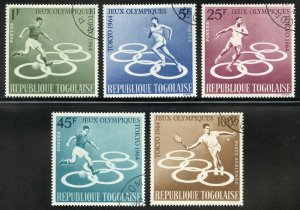 Togo Scott 491-94, C43 UF-VFHOG(CTO) - 1964 Tokyo Olympics - SCV $1.30