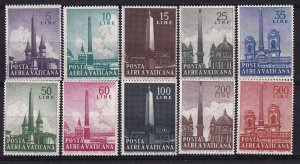 1959 - VATICAN - Scott #C35-C44 - MNH **