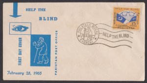 PAKISTAN - 1985 HELP THE BLIND - FDC