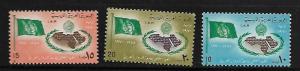 LIBYA 376-378 MNH C/SET FLAG AND MAP OF COUNTRY