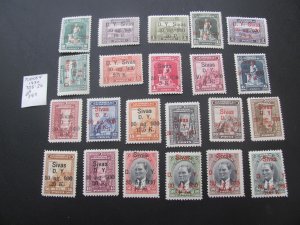 TURKEY 1930 LIGHT HINGED SC  705-726  VF/XF  $393 (154)
