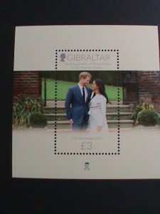 ​GIBRALTAR-2017- THE ENGAGEMENT OF PRINCE HARRY & MEGHAN MARKLE  MNH S/S- VF