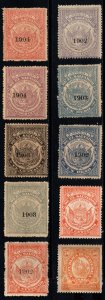 Vintage El Salvador Revenue Mini Value Pack Lot/10 Different Mixed Condition