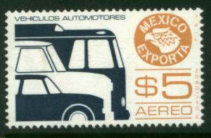 MEXICO Exporta C497, $5P Cars/buses. Unwmk Fosfo Paper 4. MINT. NH. VF.