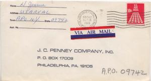United States A.P.O.'s 10c Fifty-Star Runway 1968 Army & Air Force Postal Ser...