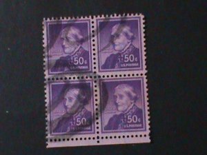​UNITED STATES-1955 SC#1051 SUSAN B. ANTHONY VF-FANCY CANCEL70 YEARS OLD