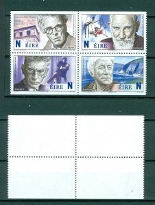 Ireland. 2004.  4-Block. MNH. Nobel Prize Winners. Sc# 1579a