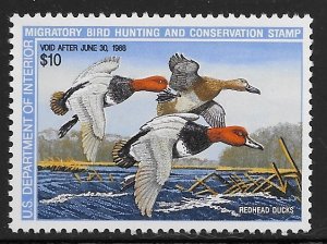 US RW 54  1987  $10.00  Federal Duck Stamp   VF Mint nh