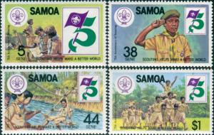Samoa 1982 SG620-623 Scouts set MNH