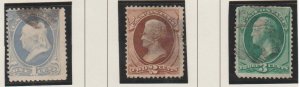 U.S. Scott #145-146-147 Stamp - Used Set of 3
