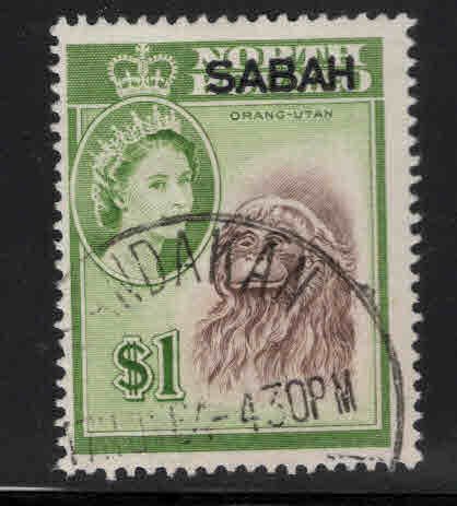 Malaysa Sabah overprint on North Borneo Scott 13 Used