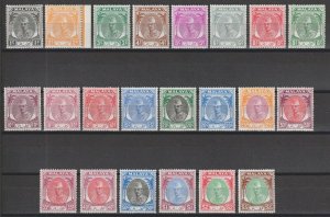 MALAYA/KELANTAN 1951/55 SG 61/81 MNH Cat £200