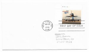 US 3262 $11.75 Express Mail plate # single on FDC no cachet ECV $75.00