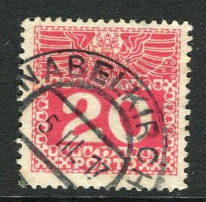 AUSTRIA;  1908 early Postage Due issue fine used 20h. value, Postmark