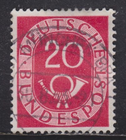 Germany 677 Post Horn 20pf 1951