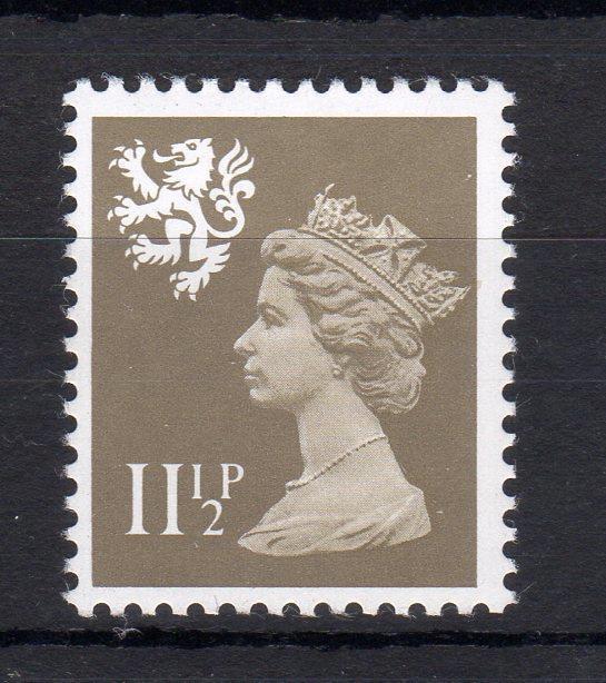 111/2p SCOTLAND REGIONAL UNMOUNTED MINT WITH PHOSPHOR OMITTED Cat £1000