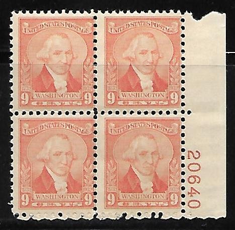 9c Centennial - Lower Right #20640 - Scott #714  F NH - DCV=$40.00