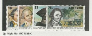 Grenada, Postage Stamp, #895-898 Mint NH, 1978 Captain Cook