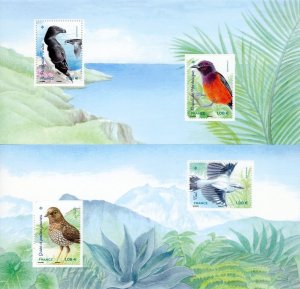 France 2021 MNH Birds on Stamps Razorbill Birds of Islands Penguins 2x 2v M/S
