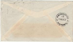 GREAT BRITAIN AUSTRALIA 1934 DIRECT AIRMAIL COVER