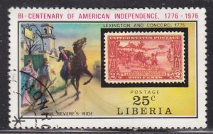 Liberia 707 American Revolution Bicentennial 1975