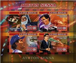 Guinea - Bissau 2007 - Formula Ayrton Senna 4v, Michel 3516-3519