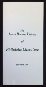 The James Bendon Listing of Philatelic Literature (September 1995)