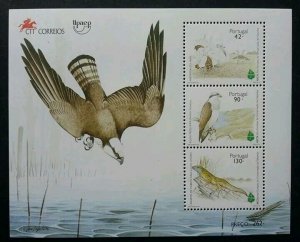 *FREE SHIP Portugal European Conservation Of Nature- Birds 1995 Eagle (ms) MNH