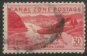 U.S. Scott #C19 Canal Zone Stamp - Used Single