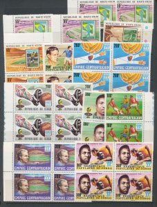 Congo Africa Soccer Sport MNH MNG Blocks Sheets (Aprx 150) BL300