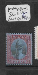 MALAYA PERAK (P2303B) SULTAN $1.00  SG 119  MOG