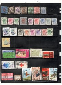 HONG KONG COLLECTION ON STOCK SHEET MINT/USED