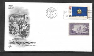 Just Fun Cover #1646 FDC VT. State Flag Artcraft Cachet. (A1476)