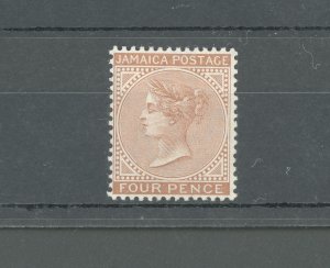 1905-11 JAMAICA - Queen Victoria - Stanley Gibbons #48 - 4d. red brown - waterma