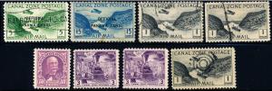 CANAL ZONE \PANAMA\ STAMPS Sc# 114-2*147-C01-C03-3*C14