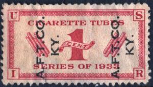 RH3 1¢ Cigarette Tubes Stamp Pair (1919) Used