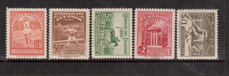 Ecuador #C65 - #C69 VF/NH Set