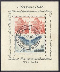 SWITZERLAND #242 Used - 1938 Aarau S/S