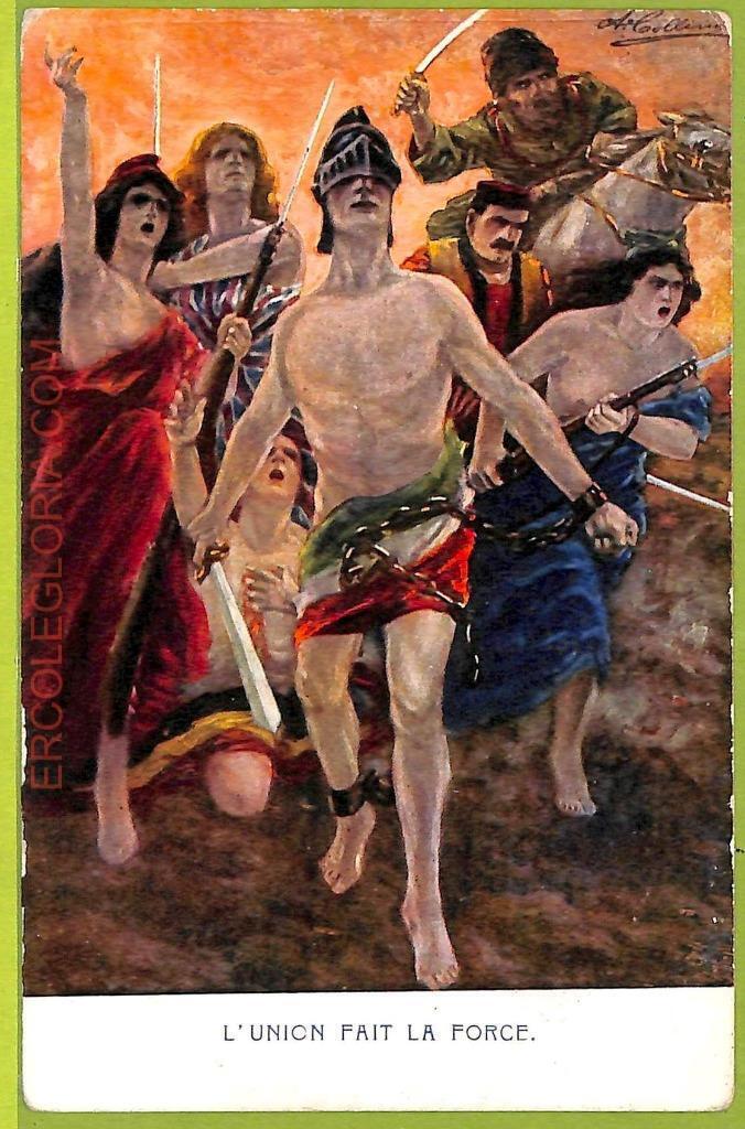 ae8694 RUSSIA Vintage Postcard ILLUSTRATED Europe Russia