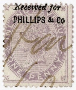 (I.B) QV Commercial Overprint : Phillips & Co