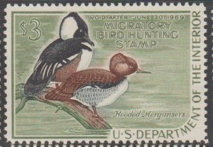 U.S. Scott #RW35 Duck Stamp - Mint NH Single