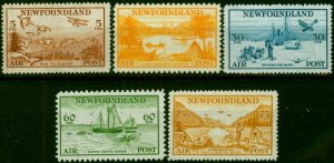 Newfoundland 1933 Air Set of 5 SG230-234 V.F MNH