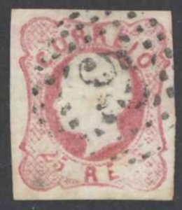 Portugal Sc# 14 Used (b) 1862-1864 25r King Luiz